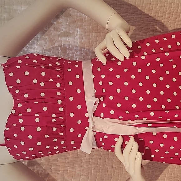 Pink Polka Dot Dress - Picture 2 of 9